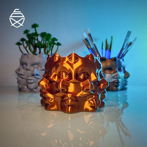 🏺 Multi Face Vase・ 3D File for 3D printing・Cults