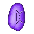 Perthro Runestone.stl Fichier STL Jeu de pierres de course de Futhark・Modèle pour imprimante 3D à télécharger