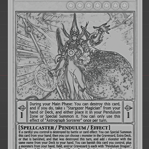 astrograph sorcerer - yugioh STL File for 3D printingCults