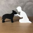 IMG-20240322-WA0161.jpg Boy and his American Staffordshire Terrier for 3D printer or laser cut