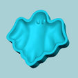 h3.png Halloween Molding A04 Ghost - Chocolate Silicone Mold
