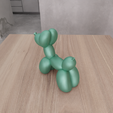 untitled2.png 3D Balloon Dog Decor with 3D Stl File & Animal Print, Balloon Gift, Animal Decor, 3D Printed Decor, Gift for Kids, 3D Printing, Animal Gift