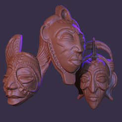 African-tribal-masks-Render.png African Mask Magnets Collection!