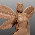 CU2.png Fichier STL Déesse du Fey - Miniature de table・Modèle imprimable en 3D à télécharger