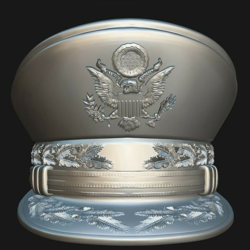 🪖 Military General's Hat・ STL File for 3D printing・Cults