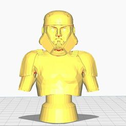 555555.jpg STL file Captian Enoch Statue Figure inspired by Ahsoka series character・3D printable model to download