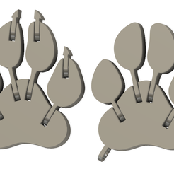 Paws-v2.png Print-in-Place Paw keychain