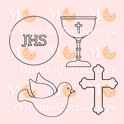 4.png CUTTER AND STAMP FIRST COMMUNION - CUTTER COOKIE