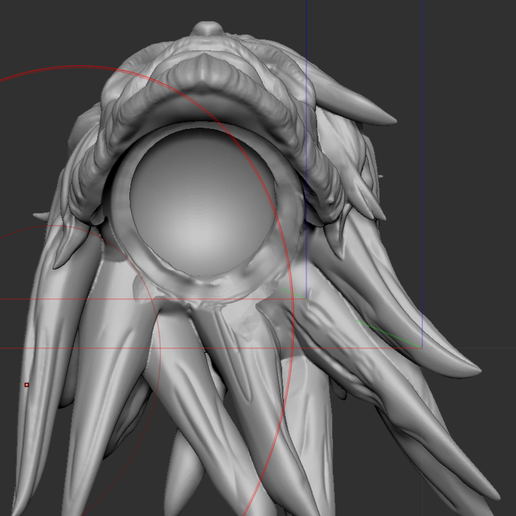 long hair warrior 3D model