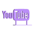 Youtube-Logo-Stand.stl Fichier STL gratuit YouTube Logo・Objet imprimable en 3D à télécharger
