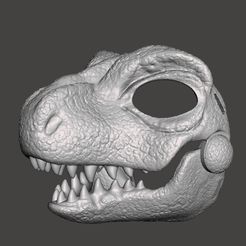 1.jpg OBJ-Datei WIMPERNTUSCHE T-REX VALOCIRAPTOR DINOSAURIO JURASSIC WORT BLAU・3D-druckbare Vorlage zum herunterladen