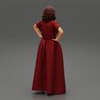 Girl-0003.jpg Fashion Pretty Woman Long Dress Posing Hands Hips 3D Print Model