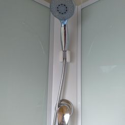 support douche 2.jpg Free STL file Shower head support D23 with M4 screw M4 centre distance 26".・3D printing design to download