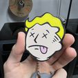 IMG_3948.jpg Fallout Vault Boy Head (Dead) Keychain, Display, Coaster