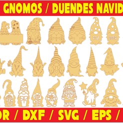 2022-11-19-1.png Laser Cut Vector Pack - Gnomes Elves Christmas Figures