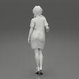 Girl1-0034.jpg Young woman in denim overalls 3D Print Model