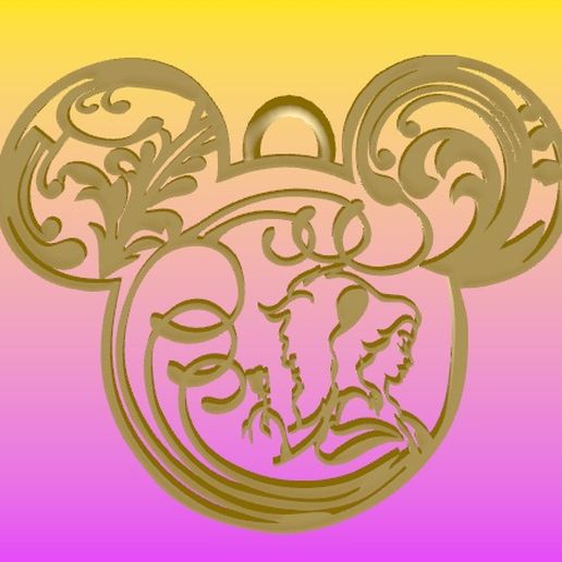 Beauty and the Beast Ears 3D model