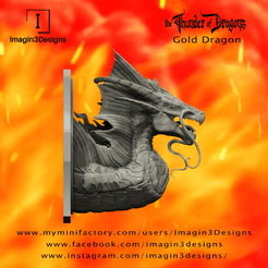 Gold-Side.png Fichier 3D PRE-SUPPORTE Voshaz'imagog -Bringer of Golden Dawn- The Gold Dragon・Idée pour impression 3D à télécharger, Imagin3Designs