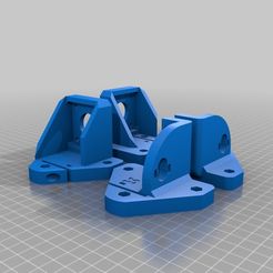 f3b32e4bdbf6bde4bcae960ad9a796fe.png Free 3D file x3 Z brackets - with extruder and Y stepper mounts・3D printing model to download