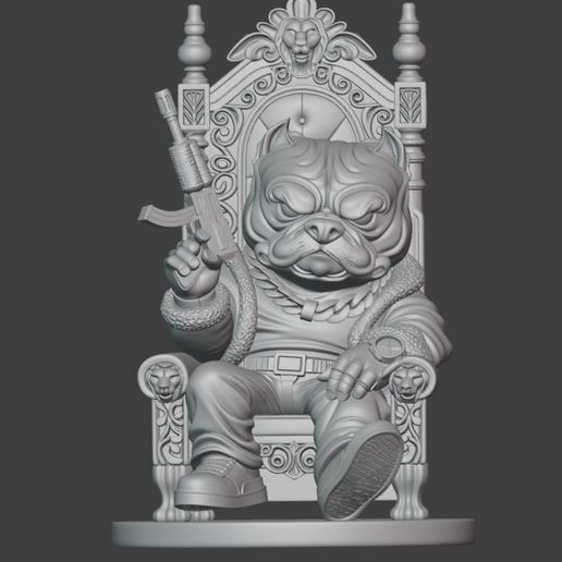 CHIEF BULLY / AMERICAN BULLY 3D SCULPTURE