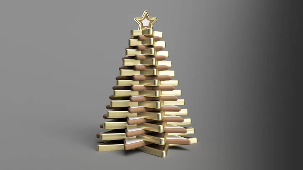 frontSmall.png Archivo STL gratis Árbol de Navidad 01・Objeto de impresión 3D para descargar, Wilko