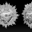 A106.jpg Model of the Immaculate Heart of Mary 2 3D print mode