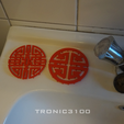 coaster04.png Soap Coaster: Chinese Blessings  (PRINT IN PLACE, NO SUPPORT)