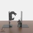 Knight-And-Dragon-Bookend-Frikarte3D.jpg Knight vs Dragon Bookends