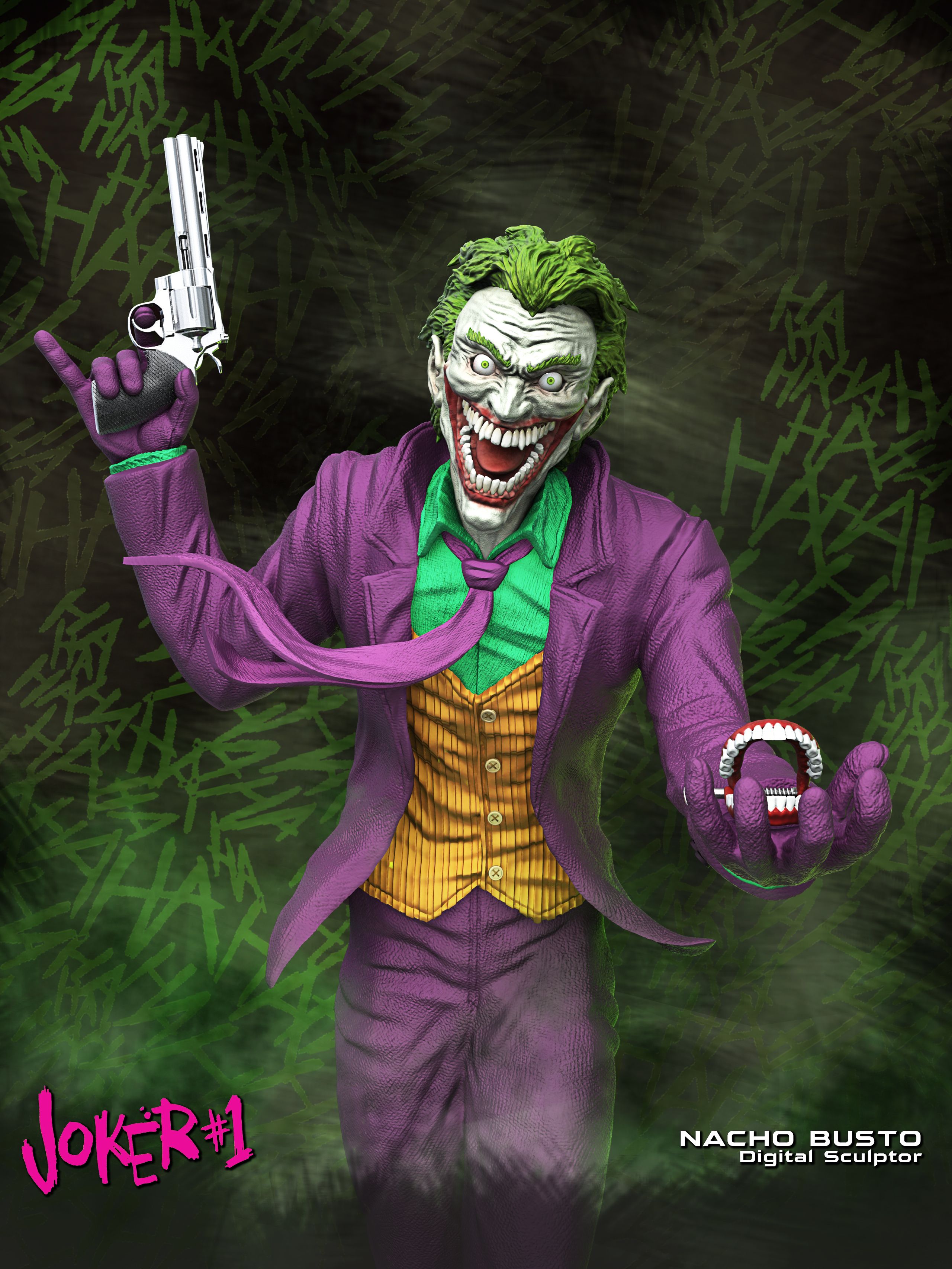 STL file The Joker - Batman・Model to download and 3D print・Cults