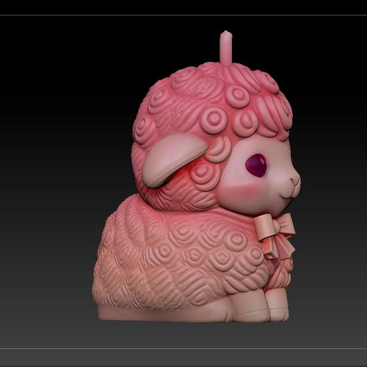 VELA-OVEJITA-2.jpg MOUTON DE NOËL POUR BOUGIE MOULE EN SILICONE