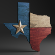 Texas-Flat-Map-©-for-Etsy.png Texas Flag and Map Pack - CNC Files For Wood, 3D STL Models