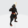 003.png Samurai-Krieger 3D