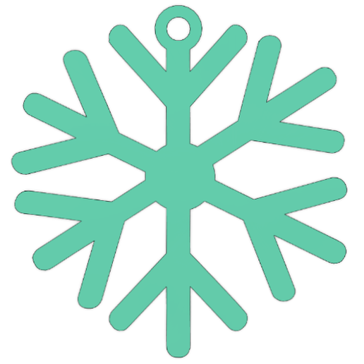 snowflake earrings, Jewelry 3D model