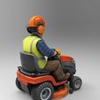 mp5.jpg Riding Lawn Mower with Driver 1/32 Scale - Slot Car Garden Scenery