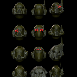 more_helmets_thumb.png Fichier 3D ADDENDUM AU CASQUE TACTIQUE (TYPE RAPTOR)・Plan pour imprimante 3D à télécharger