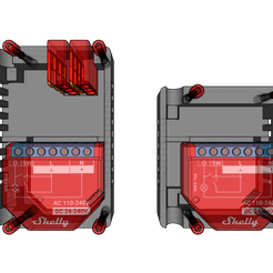 Shelly EM - Power Cord Housing by Reismann, Download free STL model