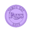 Tampa Bay Rays Coaster.stl Tampa Bay Rays Coaster Set (MLB)