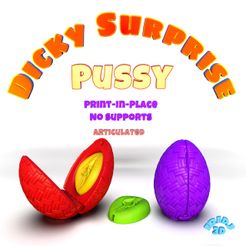 dickySurprise_pussy.jpg Archivo STL Coño sorpresa Dicky・Objeto de impresión 3D para descargar
