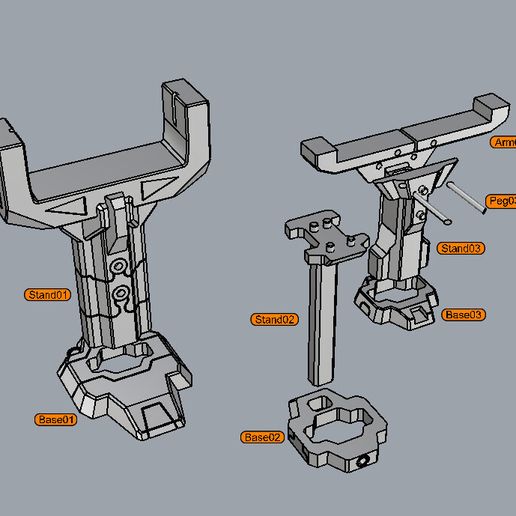 TidalWaveStand_Assem.jpg Présentoir pour Transformers Legacy Tidal Wave