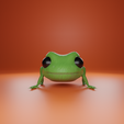 Rana.png 3D frog figure.