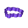 bubble work cookie cutter.png Free STL file Word Bubble 4 Cookie Cutter・3D printing model to download