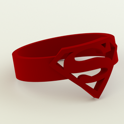 SupermanRing.png Download STL file Superman Ring (sizes US 6 - 12) • 3D print model, Endless3D