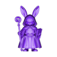 priest.stl Rabbit Cleric - Chibi Fantasy Priest 3D Model DnD