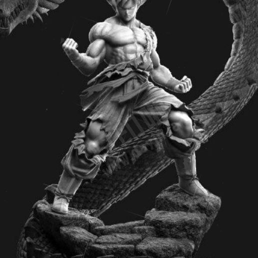 Dragon Ball Goku with the Dragon 3D model