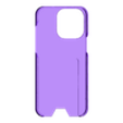 iphone 15 pro max case.stl iPhone 15 Pro Max Minimalist Wallet Case (2 Cards)