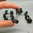 3.jpg 3D Printable Miniature Dumbbells STL Files