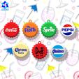 20240512_164643.png KEY RINGS FOR SOFT DRINKS, SODA AND BEER CAPS X7 PCS.