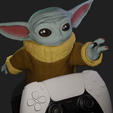 06.png Baby Yoda Controller Holder