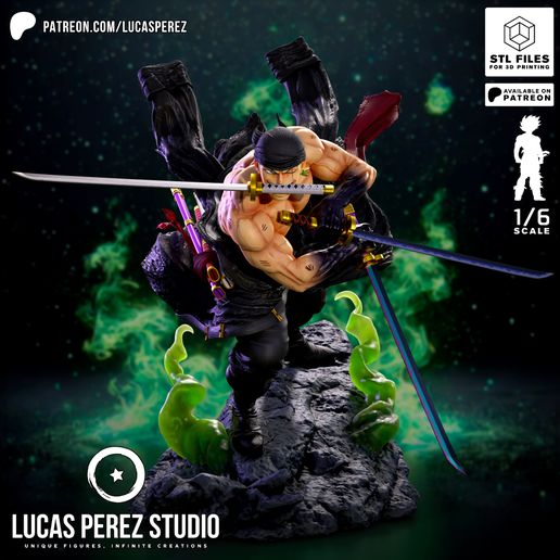 👾 ZORO・ 3D File for 3D printing・Cults