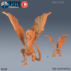 2359-Jabberwock-Dragon-Huge.png Jabberwock Dragon ‧ DnD Miniature ‧ Tabletop Miniatures ‧ Gaming Monster ‧ 3D Model ‧ RPG ‧ DnDminis ‧ STL FILE